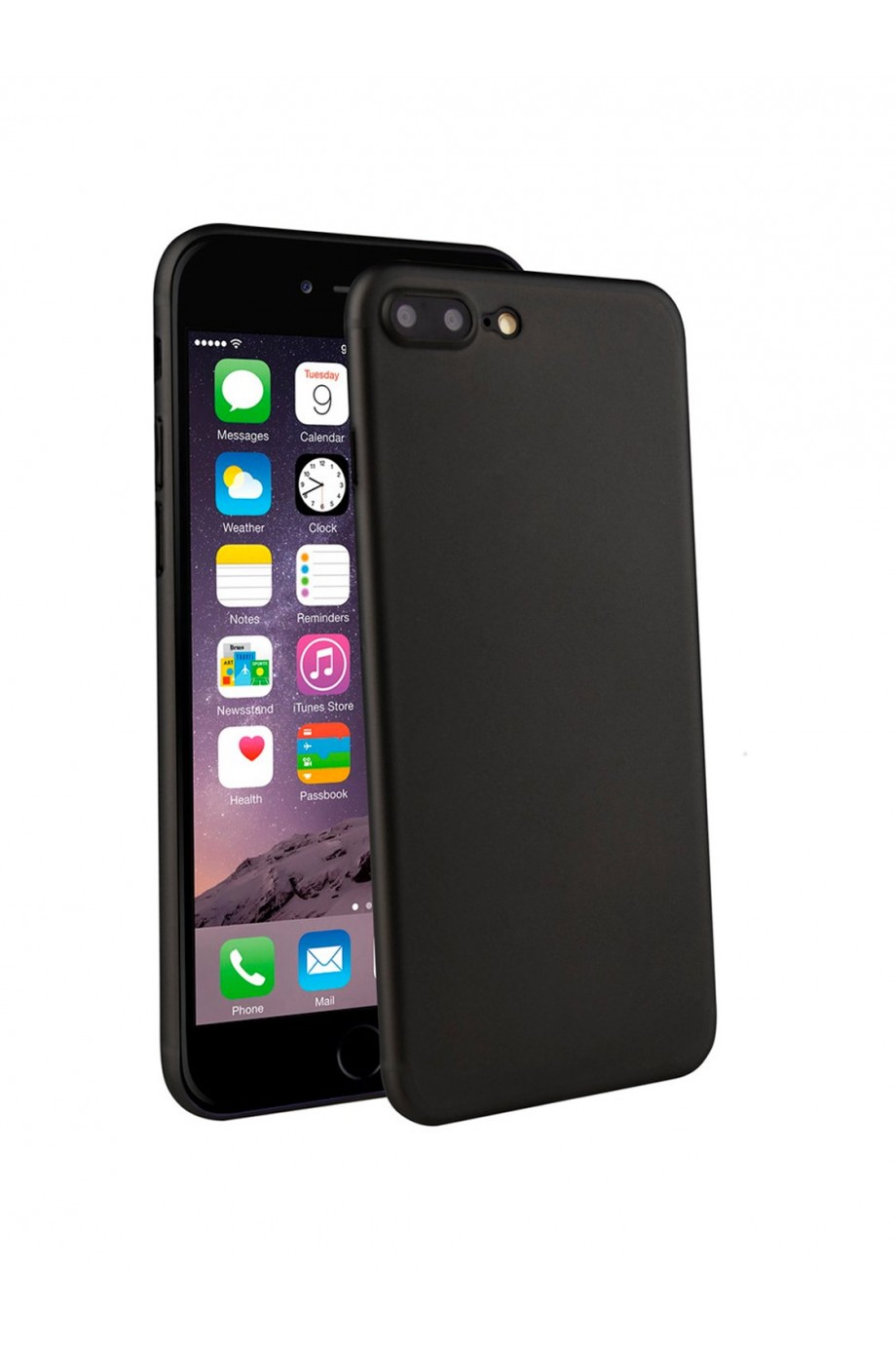 Чехол силиконовый для iPhone 7 Plus, черный