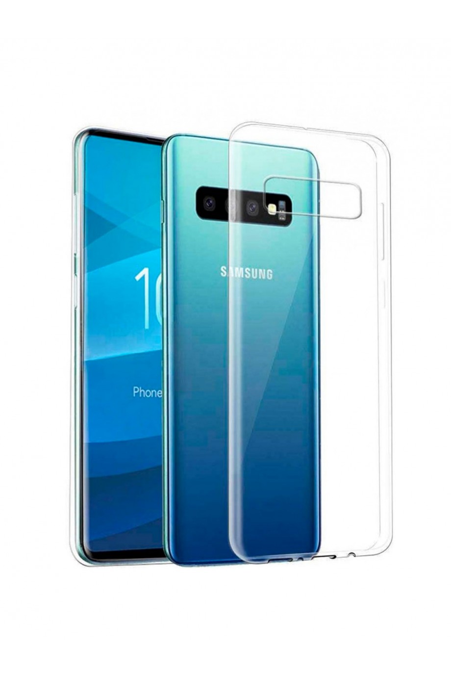 Чехол силиконовый для Samsung Galaxy S10, прозрачный