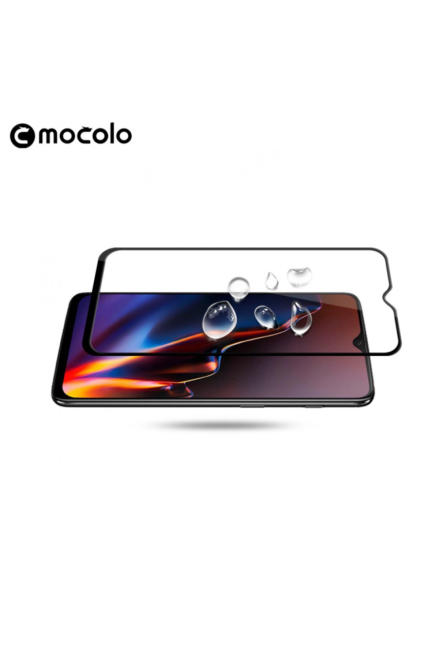 Защитное стекло 5D Mocolo для OnePlus 6T, черная рамка, полный клей