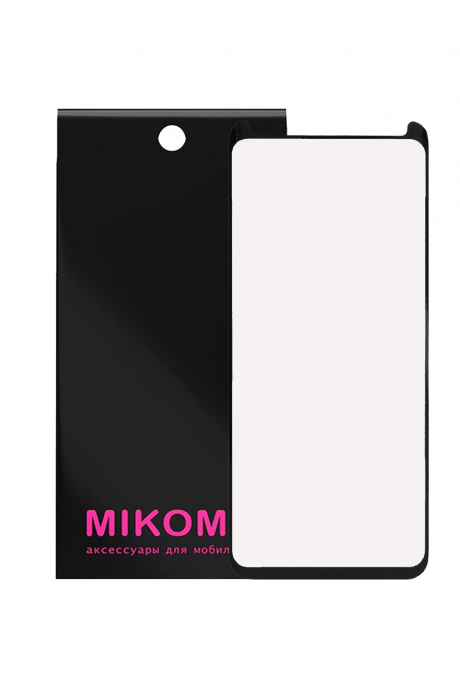 Защитное стекло 3D Mikomo для Samsung Galaxy S8, черная рамка, полный клей