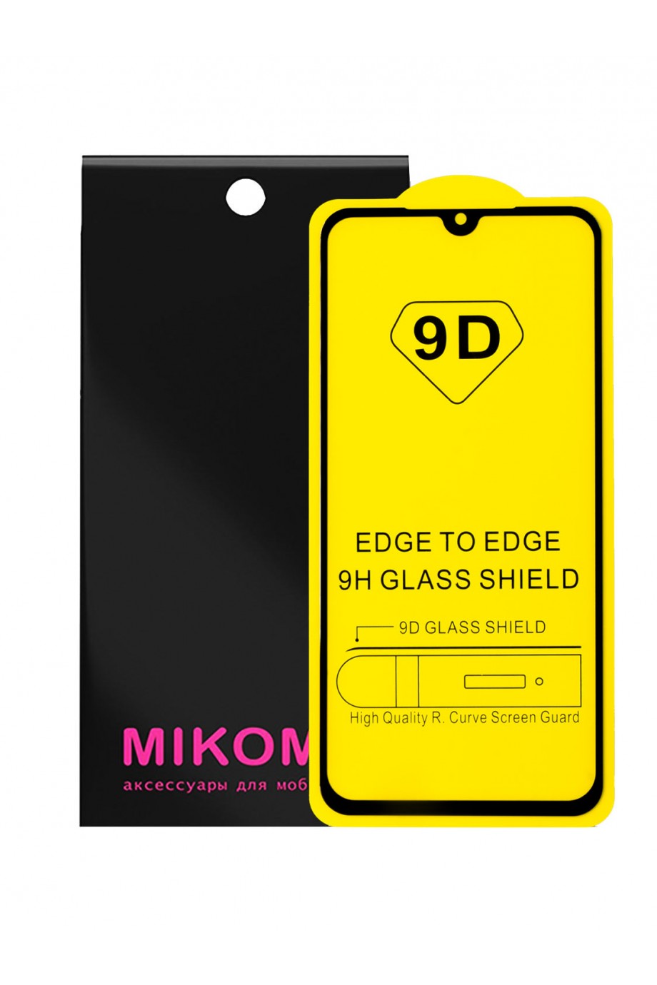 Защитное стекло 9D Mikomo для Xiaomi Mi 9 SE, черная рамка, полный клей