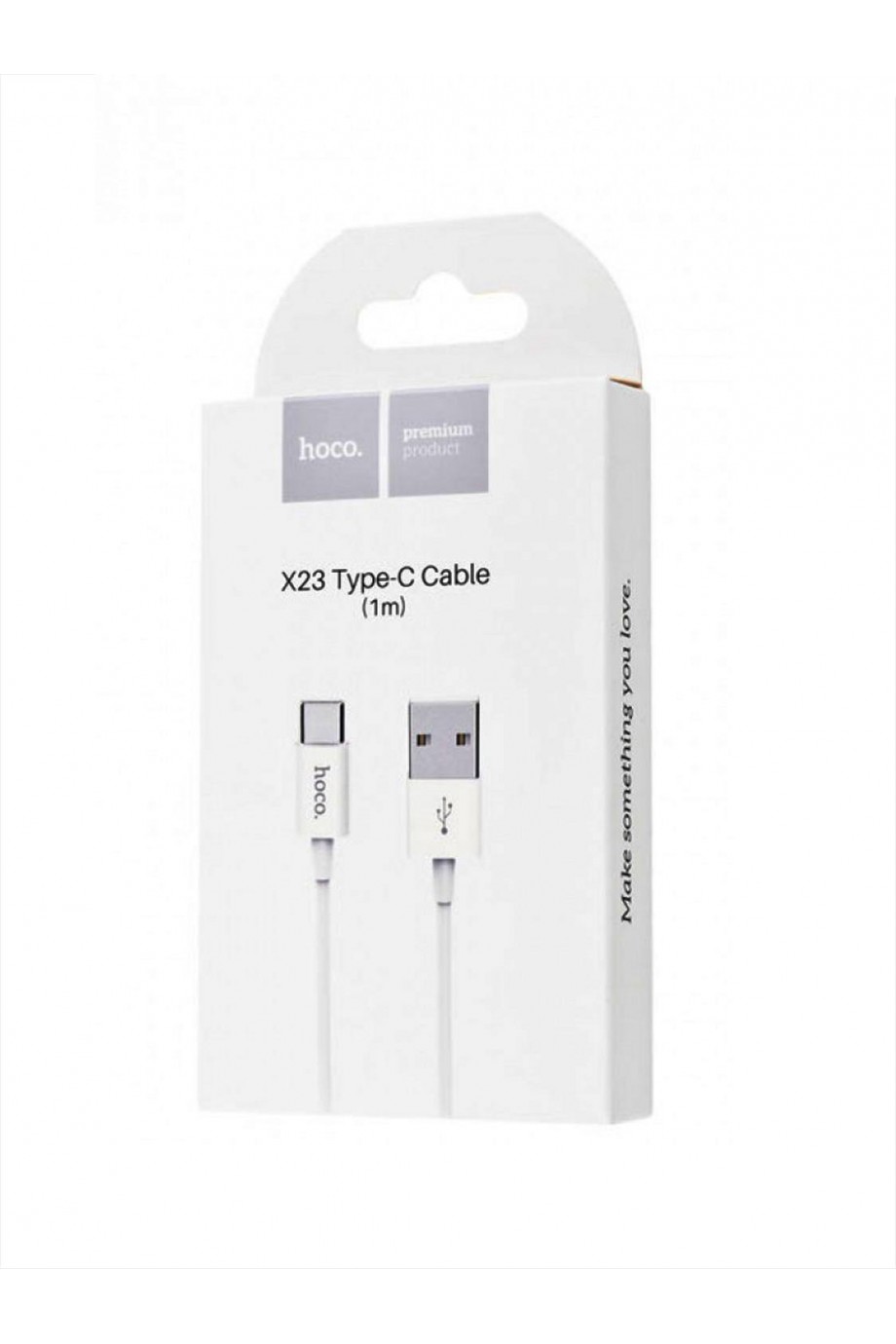 Кабель Hoco X23 USB – Type-C, 1 м, белый