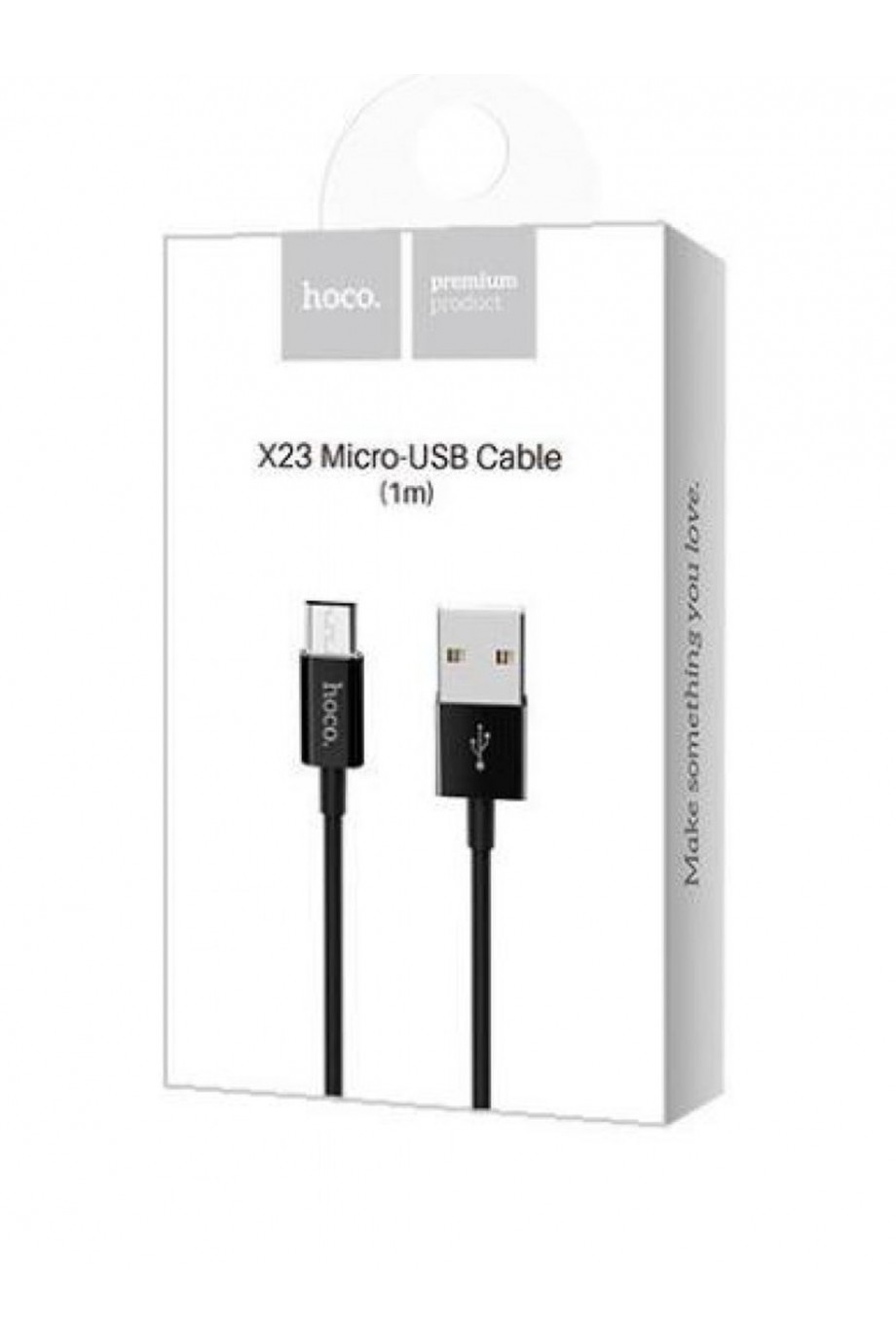 Кабель HOCO X23 USB – Micro USB, черный, 1 м