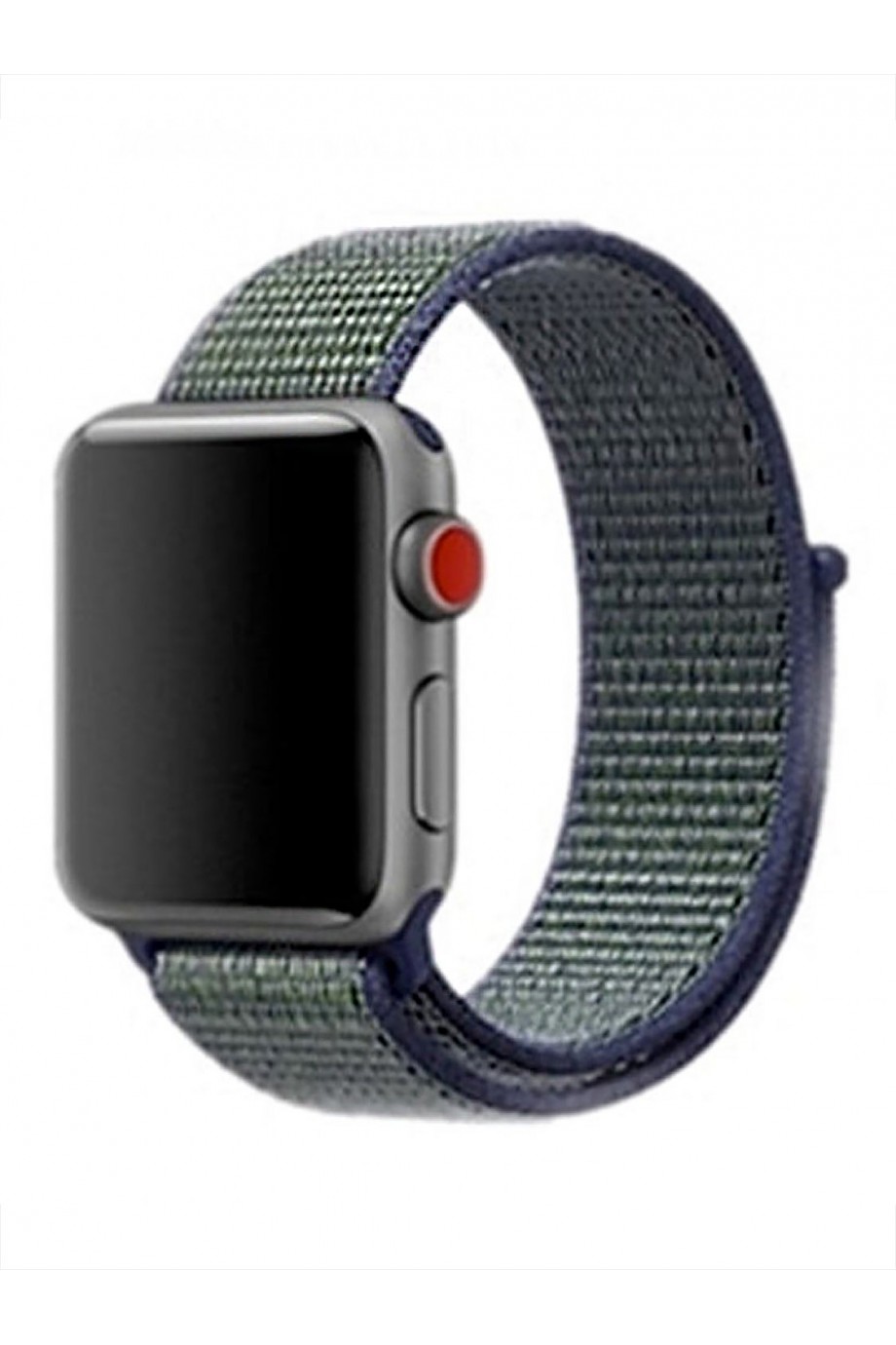 Нейлоновый ремешок для Apple Watch 3 38 мм, синий-зеленый