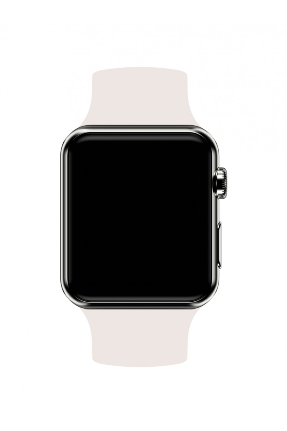 Силиконовый ремешок для Apple Watch 4/5 44 мм, слоновая кость