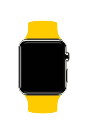 Силиконовый ремешок для Apple Watch 4/5 40 мм, желтый