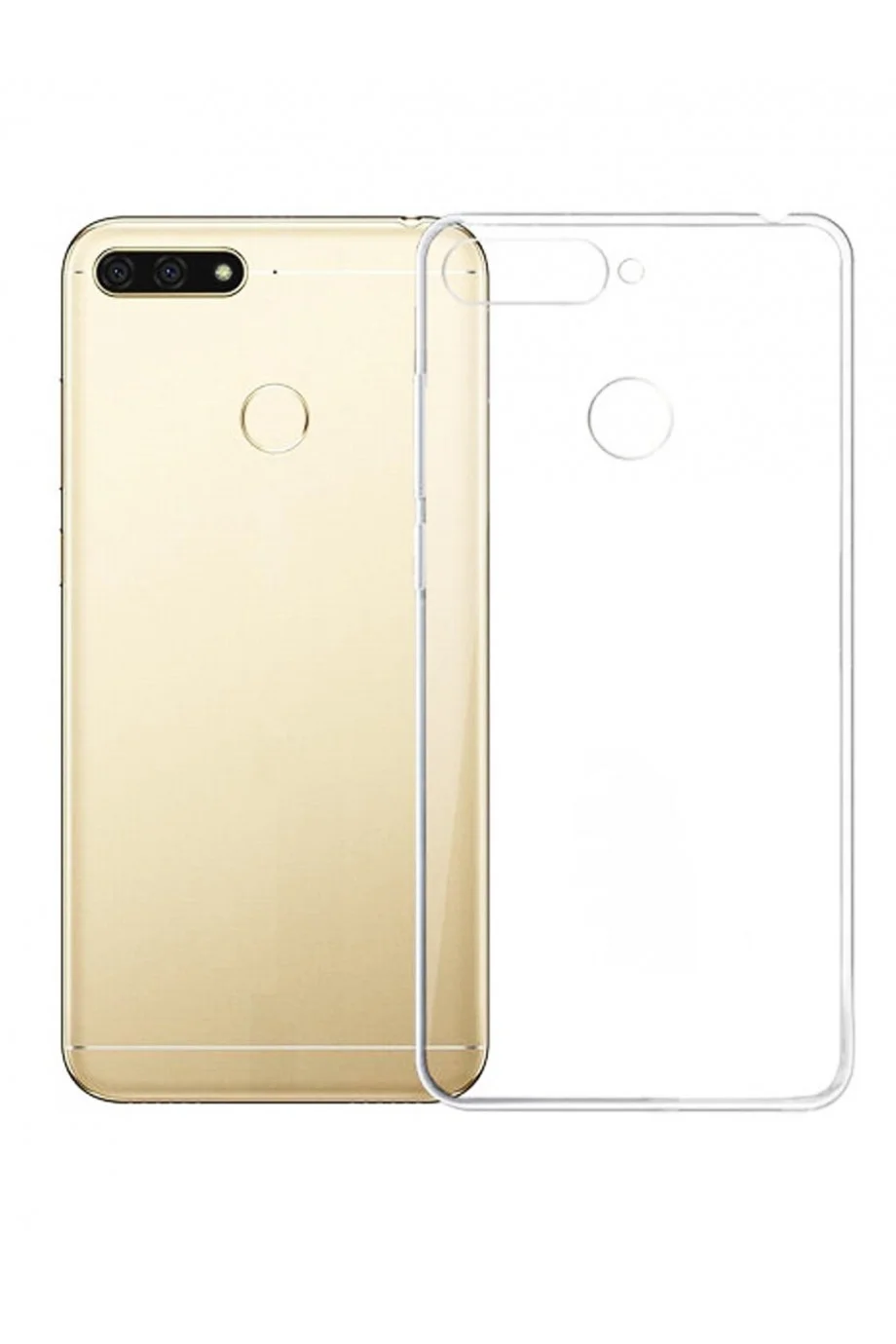 Купить Чехол силиконовый для Honor 7A Pro, прозрачный в Санкт-Петербурге,  низкая цена с доставкой в интернет-магазине Микомо