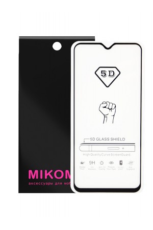 Защитное стекло 5D Mikomo для Samsung Galaxy A10, черная рамка, полный клей, mk019