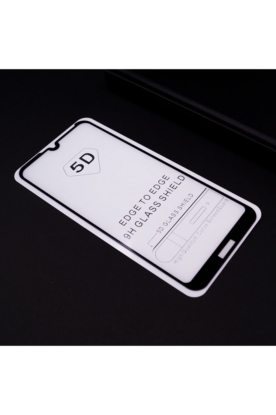 Защитное стекло 5D Mikomo для Honor 8A, черная рамка, полный клей