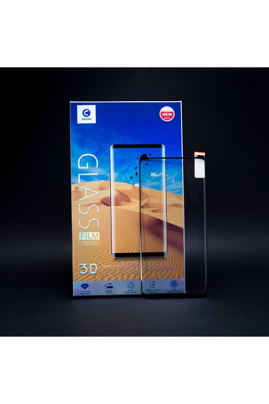 Защитное стекло 3D Mocolo для Samsung Galaxy S8, черная рамка, полный клей