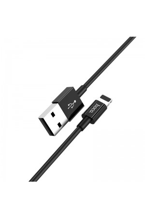 Кабель HOCO X23 USB – Lightning 8 pin, черный, 1 м