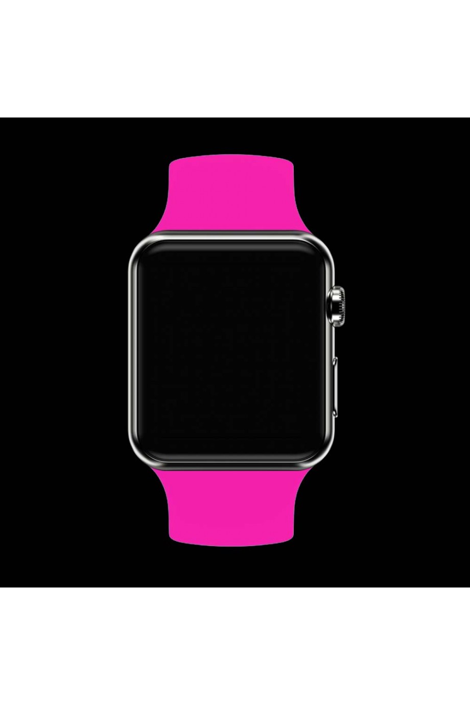Силиконовый ремешок для Apple Watch 4/5 40 мм, ярко розовый