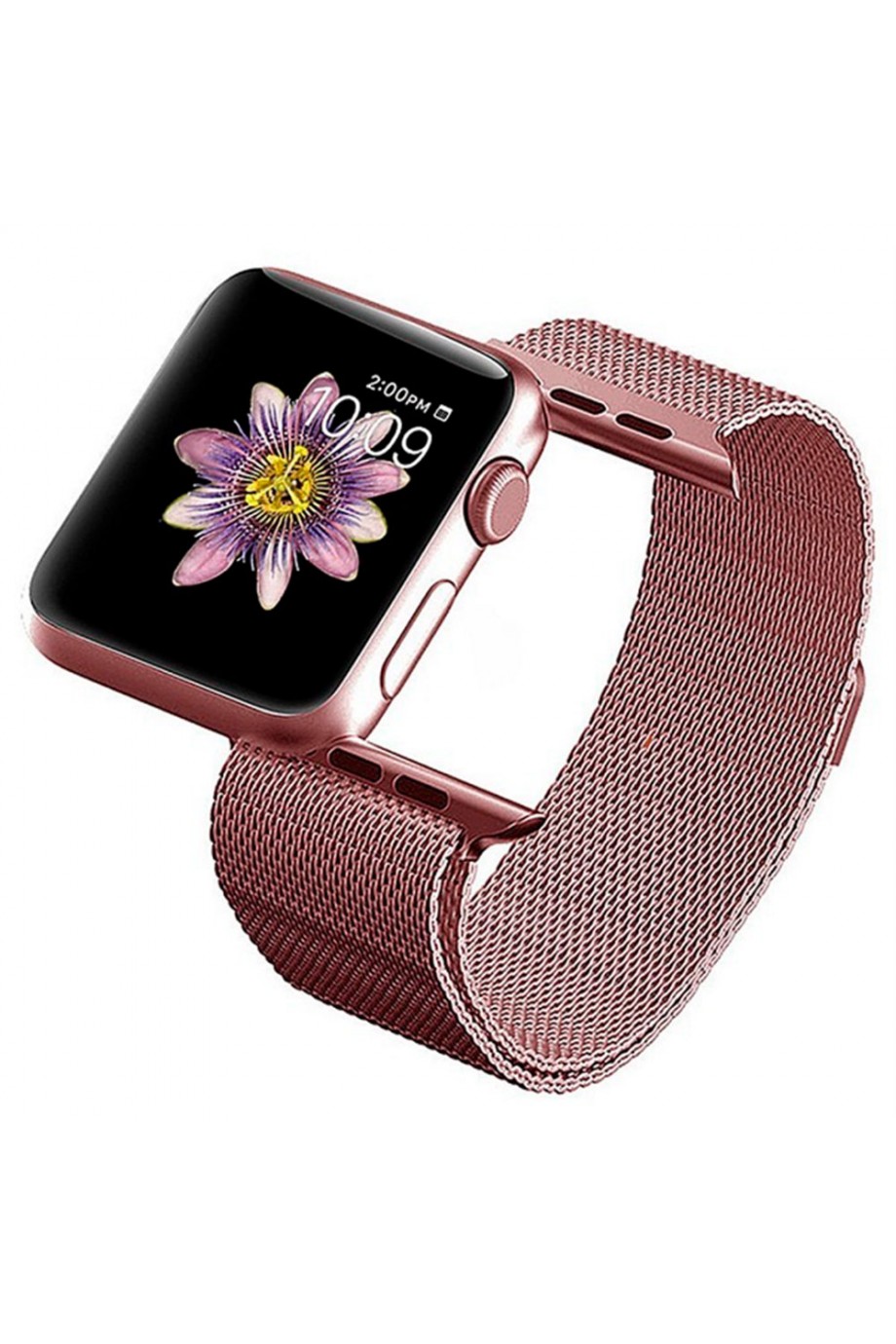 Металлический ремешок для Apple Watch 4/5 44 мм, розовое золото