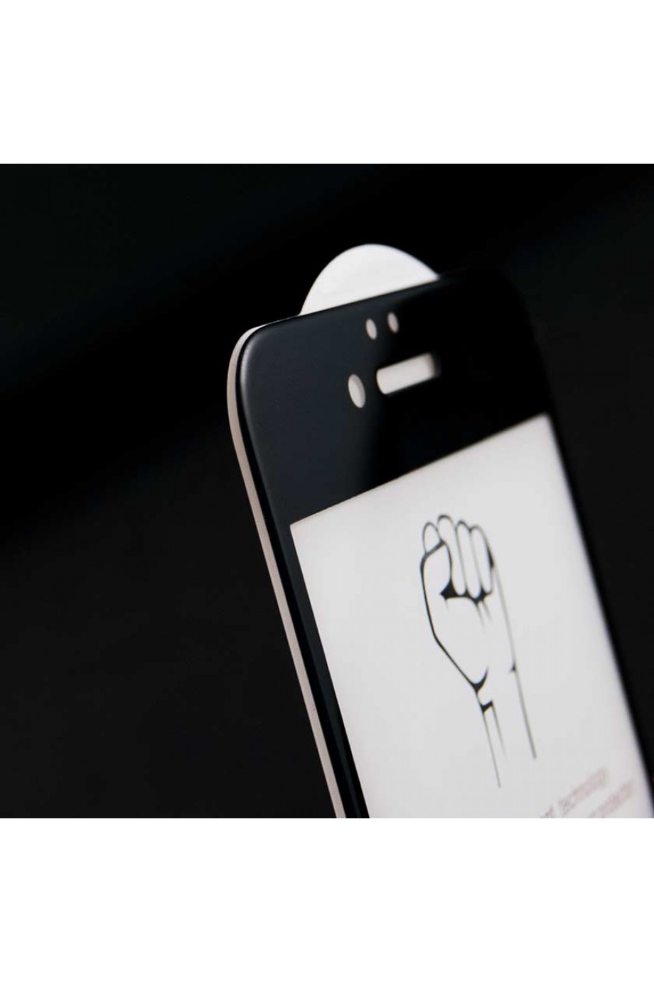Защитное стекло 5D Mikomo для iPhone 6, черная рамка, полный клей