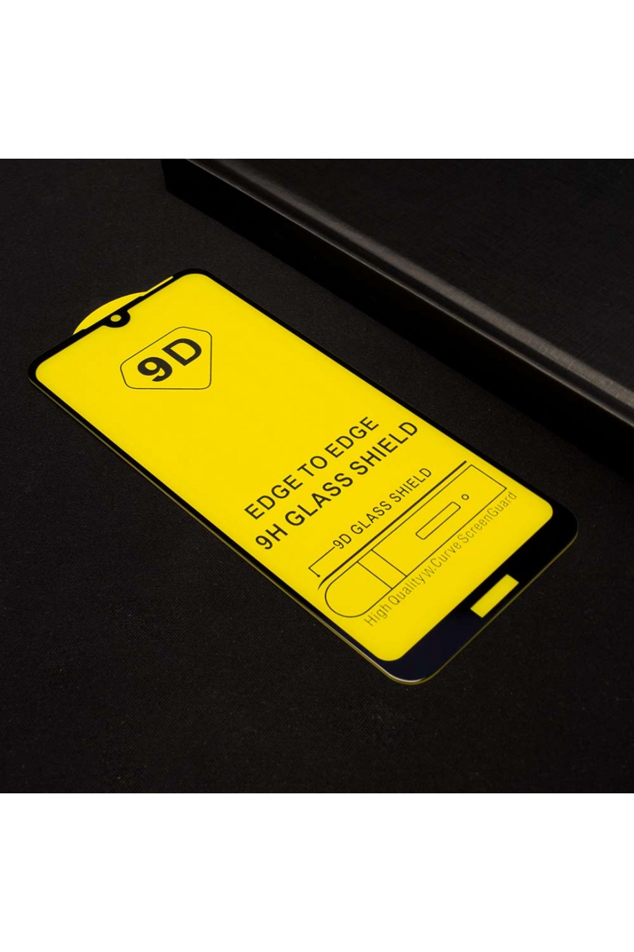 Защитное стекло 9D Mikomo для Huawei Y6 2019, черная рамка, полный клей