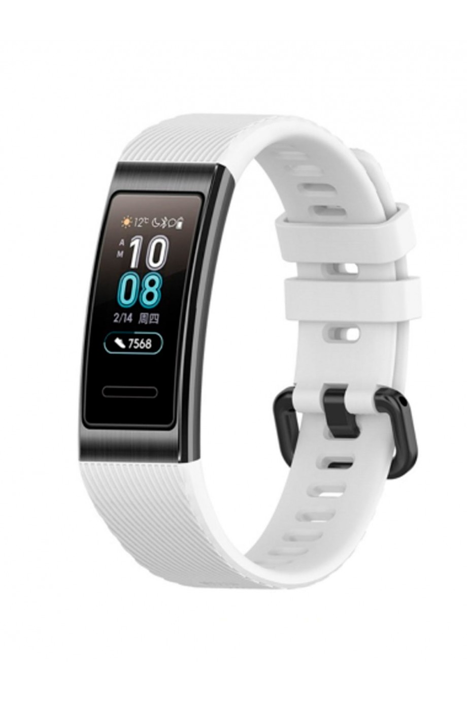 Силиконовый ремешок для Huawei Band 3 Pro, белый
