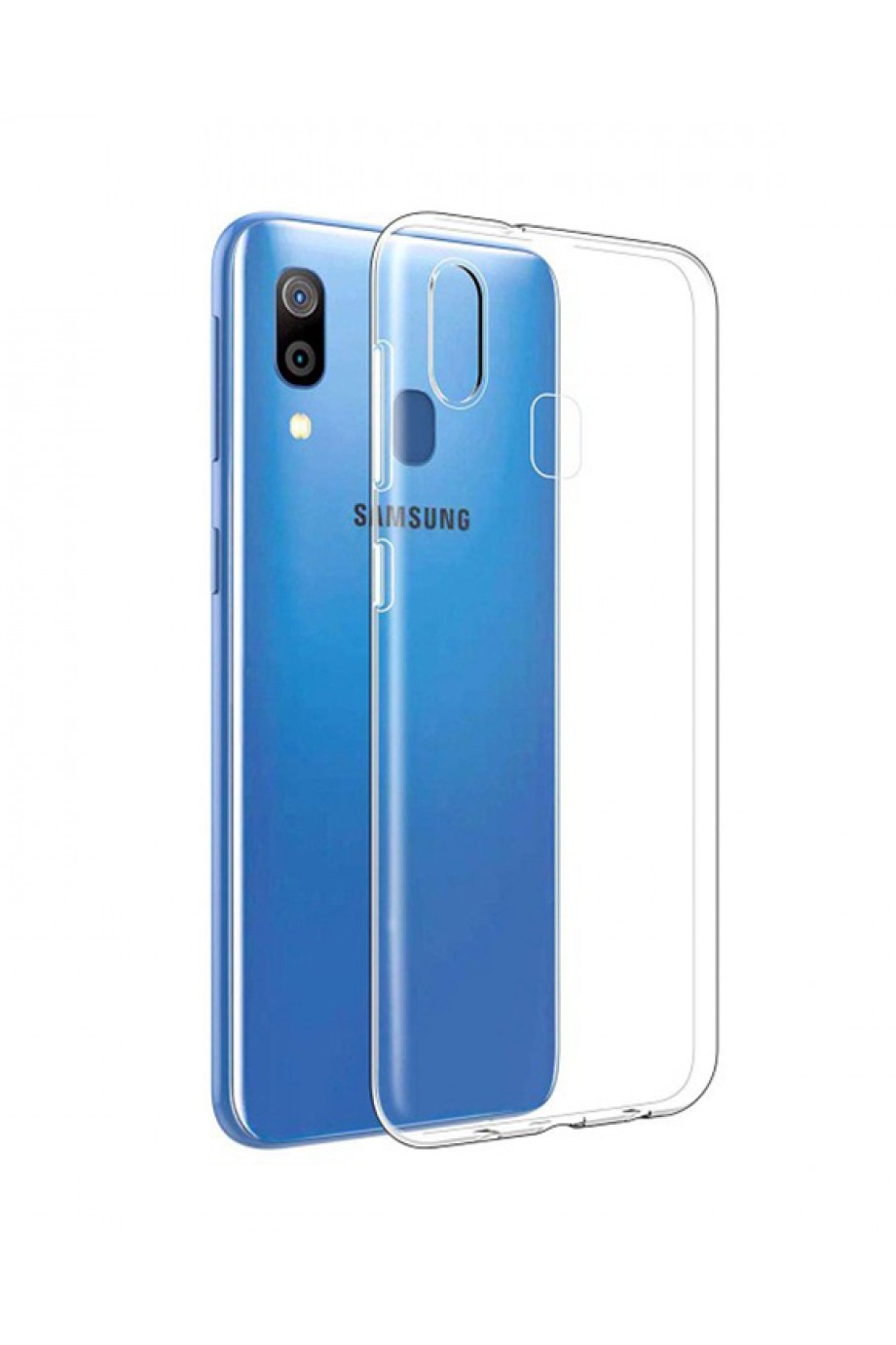 Чехол силиконовый для Samsung Galaxy A40, прозрачный