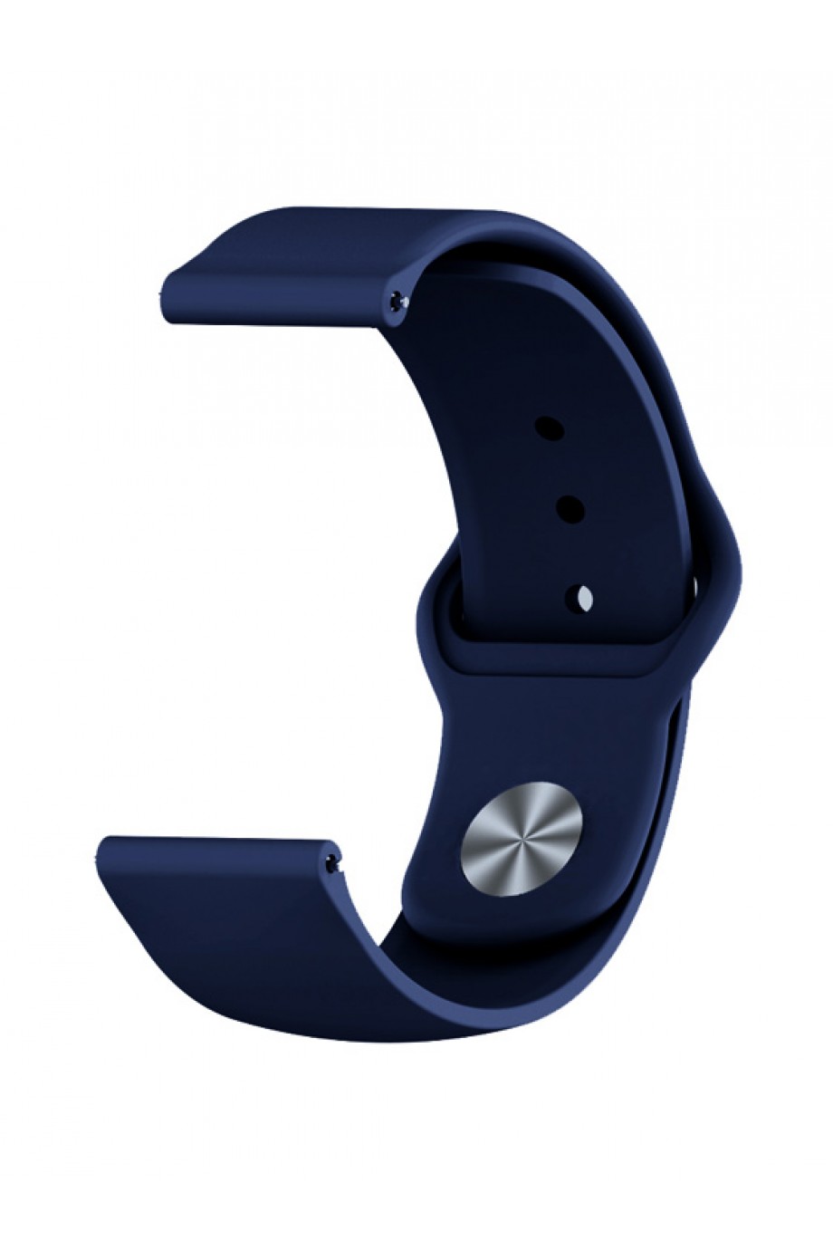 Силиконовый ремешок для Amazfit Bip, 20 мм, застежка pin-and-tuck, темно-синий, ml-08
