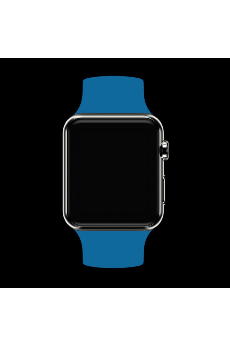 Силиконовый ремешок для Apple Watch 3 42 мм, полуночно-синий