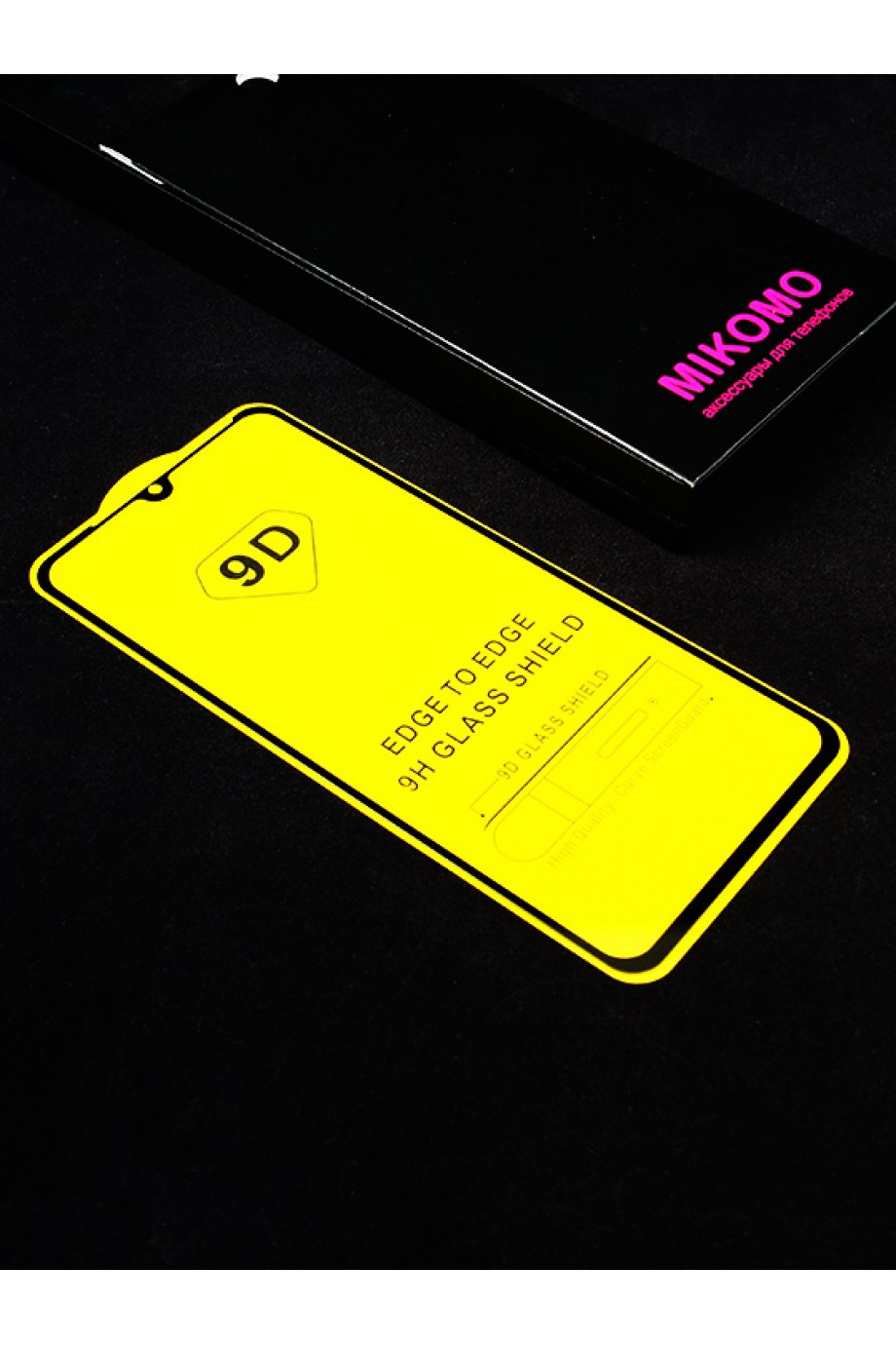 Защитное стекло 9D Mikomo для Xiaomi Mi A3, черная рамка, полный клей