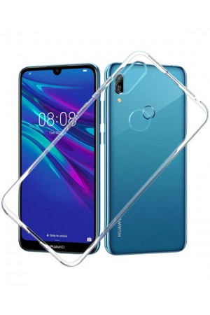 Чехол силиконовый для Huawei Y6 2019, прозрачный