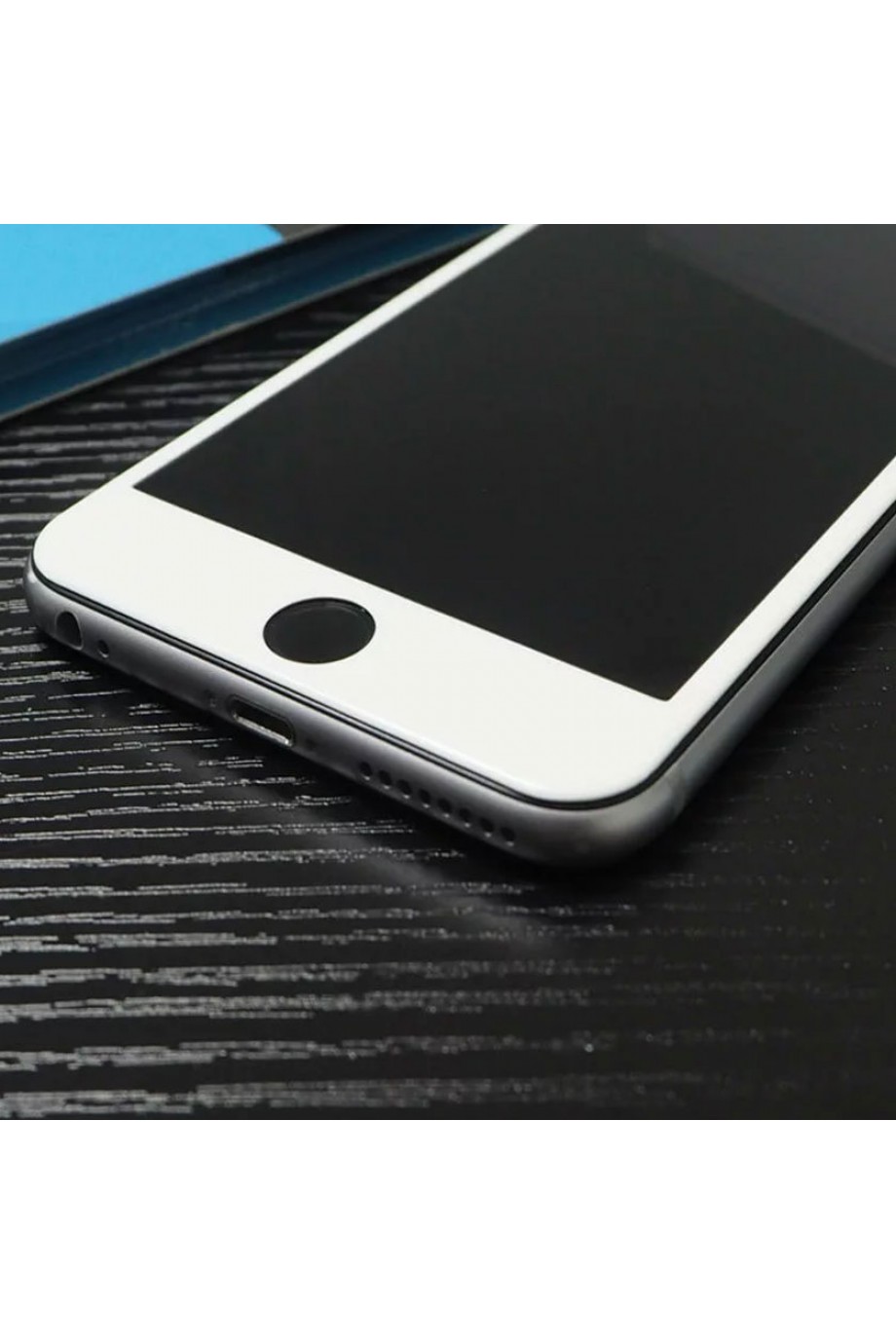 Защитное стекло 5D Mikomo для iPhone 8, белая рамка, полный клей