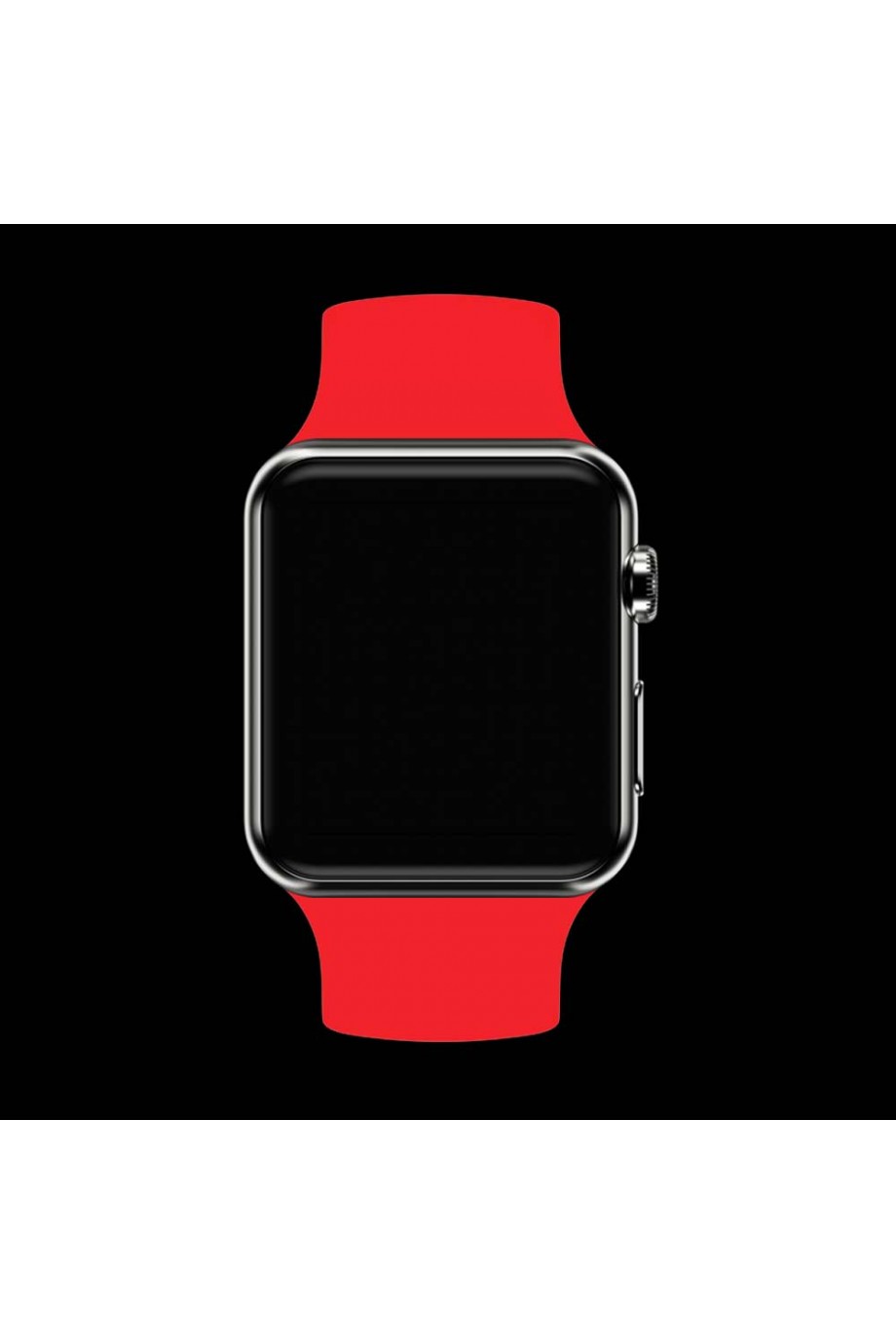 Силиконовый ремешок для Apple Watch 3 38 мм, алый