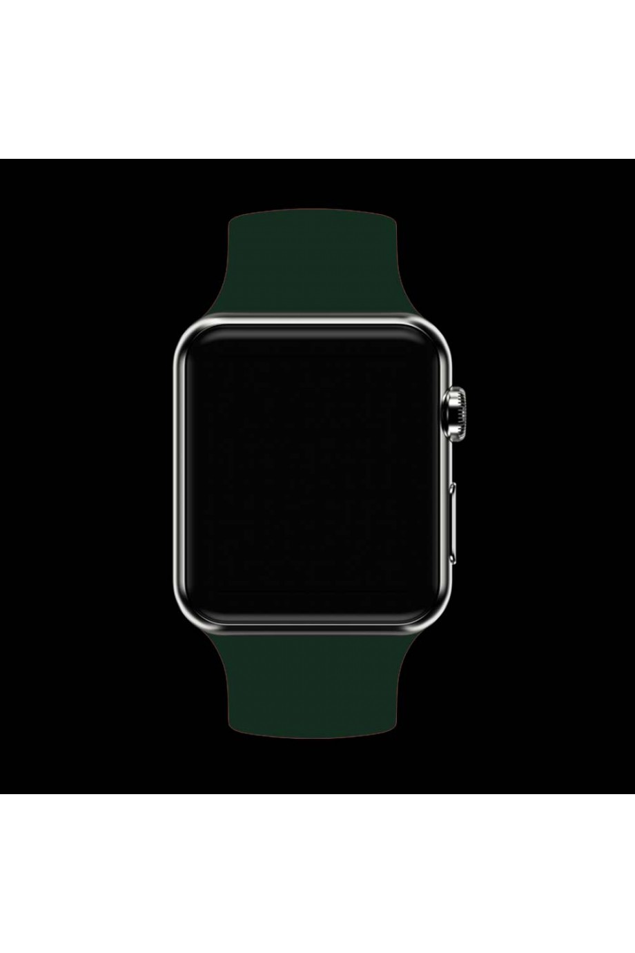 Силиконовый ремешок для Apple Watch 4/5 40 мм, темно-зеленый