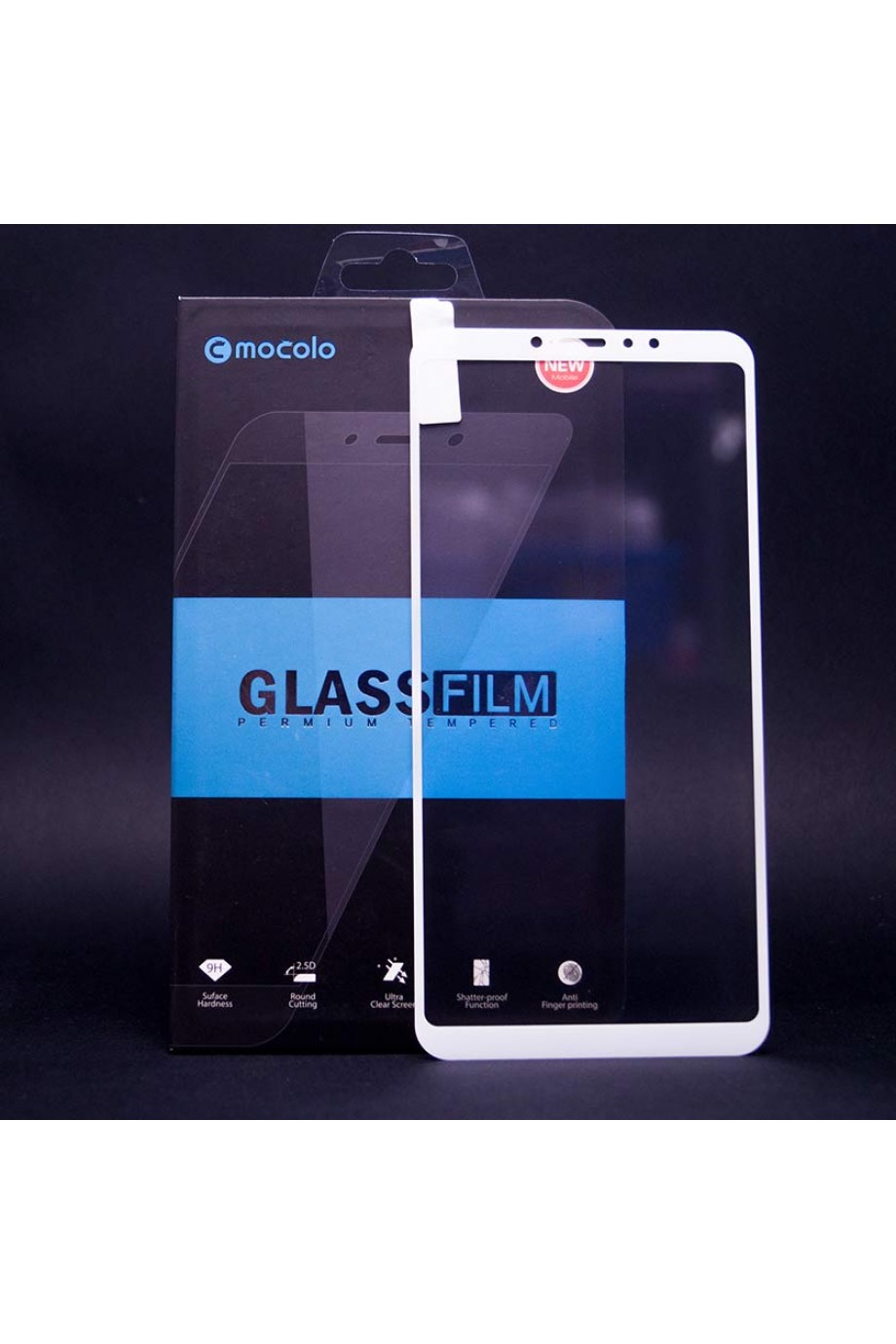 Защитное стекло 5D Mocolo для Xiaomi Mi Max 3, белая рамка, полный клей