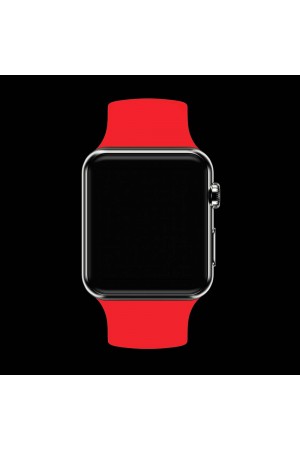 Силиконовый ремешок для Apple Watch 4/5 40 мм, алый