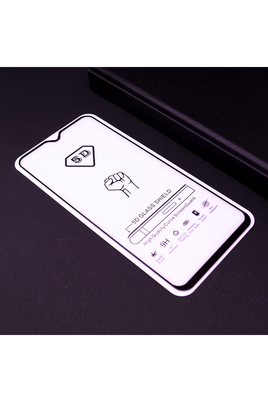 Защитное стекло 5D Mikomo для Samsung Galaxy A10, черная рамка, полный клей, mk019