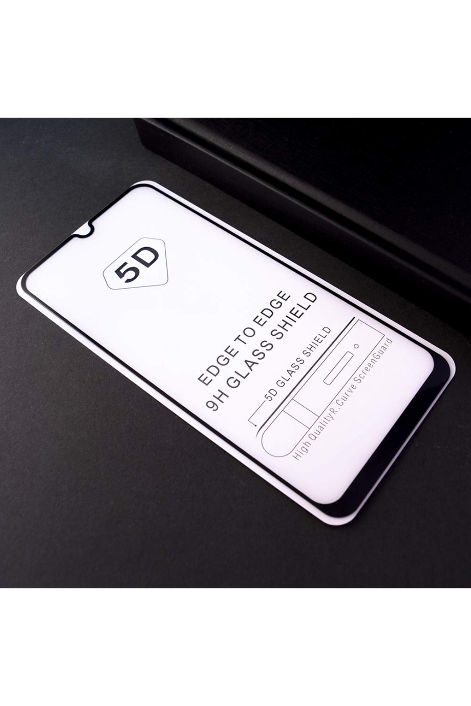 Защитное стекло 5D Mikomo для Samsung Galaxy M30, черная рамка, полный клей