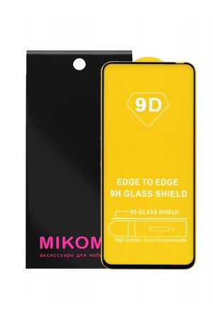 Защитное стекло 9D Mikomo для Honor V30, черная рамка, полный клей