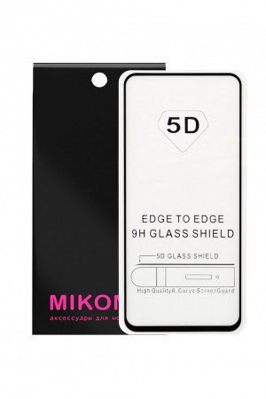 Защитное стекло 5D Mikomo для Samsung Galaxy A80, черная рамка, полный клей
