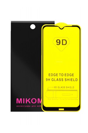 Защитное стекло 9D Mikomo для Xiaomi Redmi Note 8T, черная рамка, полный клей