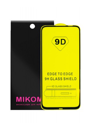 Защитное стекло 9D Mikomo для Huawei P20 Lite 2019, черная рамка, полный клей