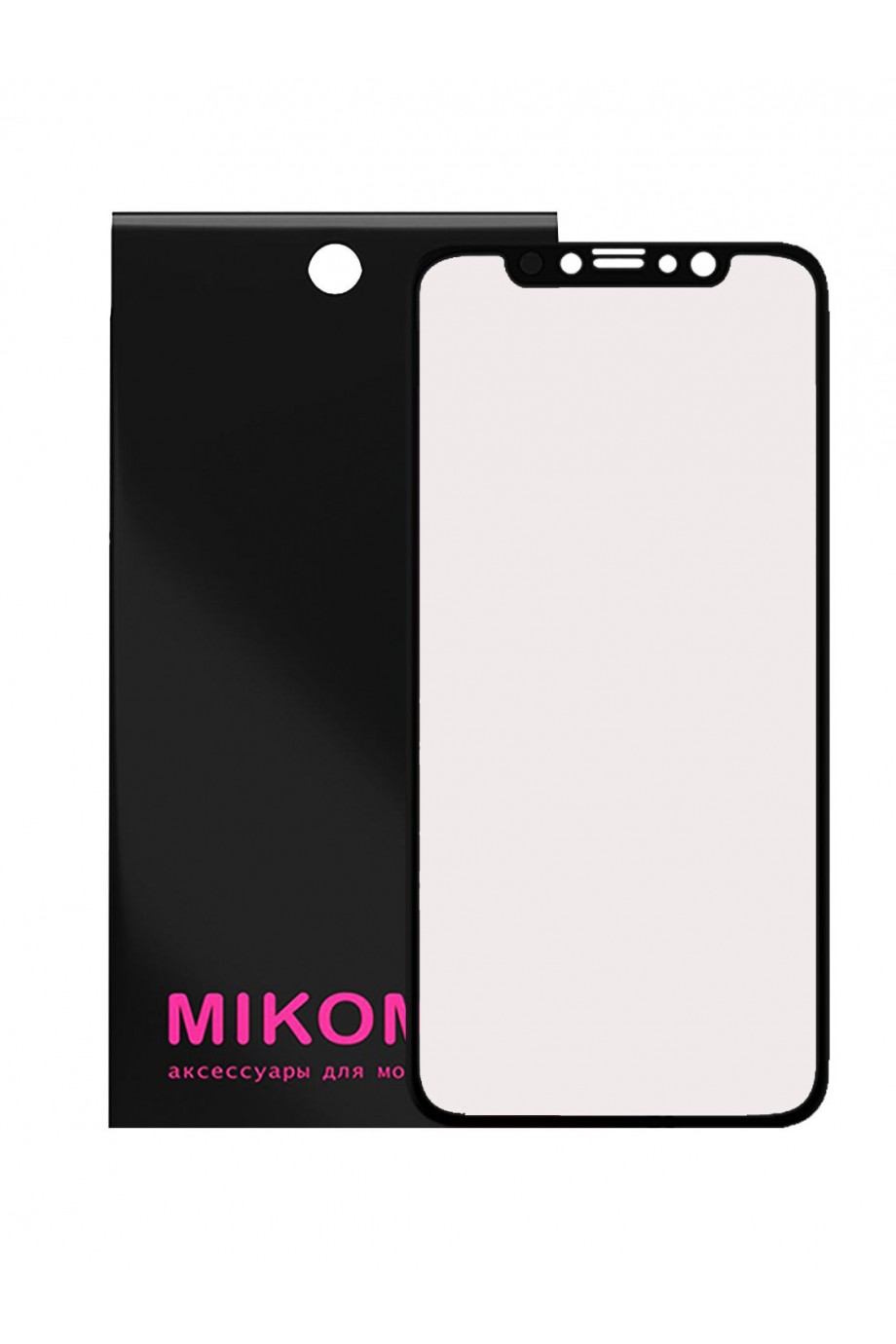 Защитная пленка 3D Mikomo для iPhone 11, черная рамка, полный клей