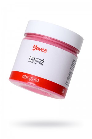 Скраб для тела Yovee by Toyfa Романтическое свидание «Сладкий», с ароматом клубничного йогурта, 200 гр