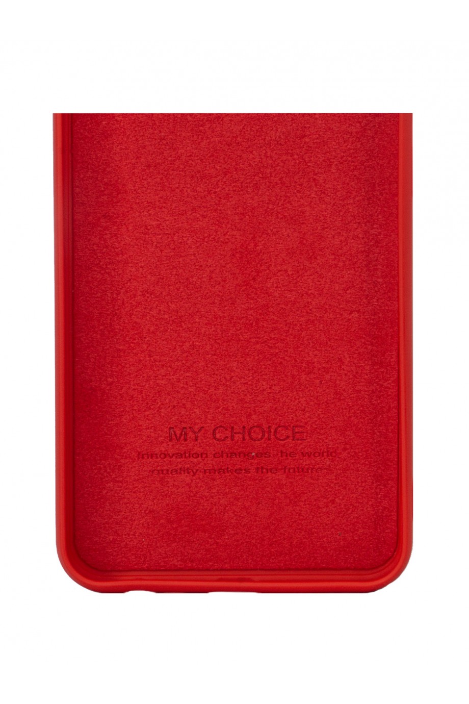 Чехол силиконовый Brauffen для Xiaomi Redmi 8, мягкая подложка, красный