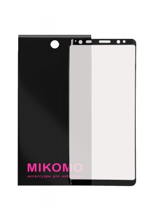 Защитная пленка 3D Mikomo для Samsung Galaxy S8 Plus, черная рамка, полный клей
