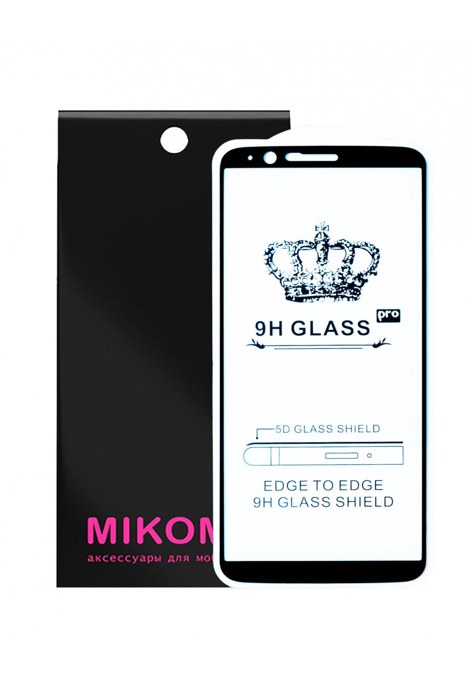 Защитное стекло 5D Mikomo для OnePlus 5T, черная рамка, полный клей