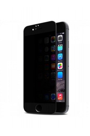 Защитное стекло 3D Ainy для iPhone 6S, антишпион, черная рамка, полный клей