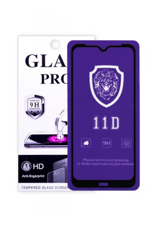 Защитное стекло 11D Glass Pro для Xiaomi Redmi Note 8T, черная рамка, полный клей