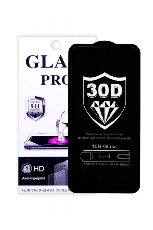 Защитное стекло 30D Glass Pro для Huawei Y6 2019, черная рамка, полный клей, mk042