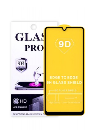 Защитное стекло 9D Glass Pro для Samsung Galaxy M21, черная рамка, полный клей, mk046