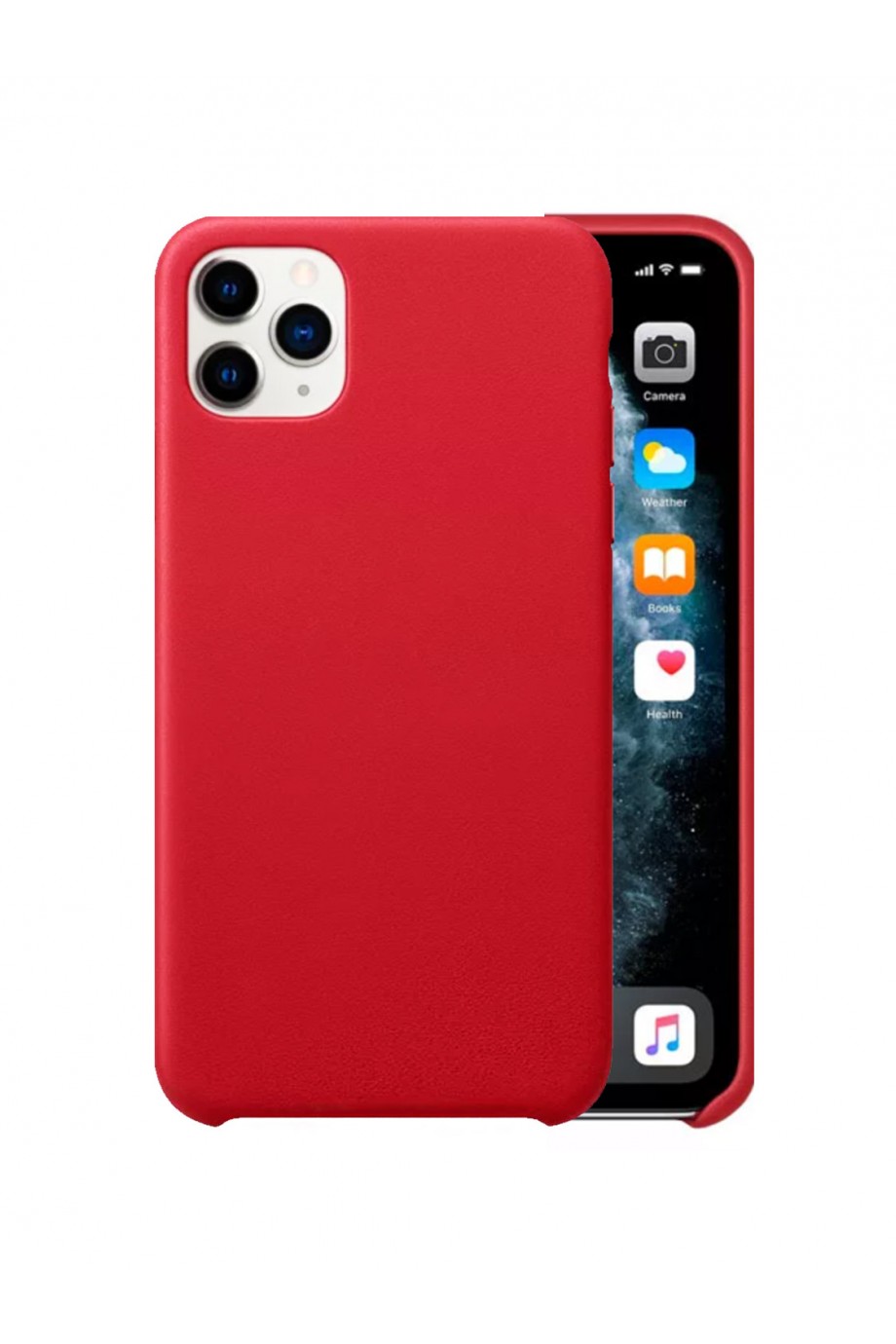 Чехол силиконовый для iPhone 11 Pro Max, мягкая подложка, красный