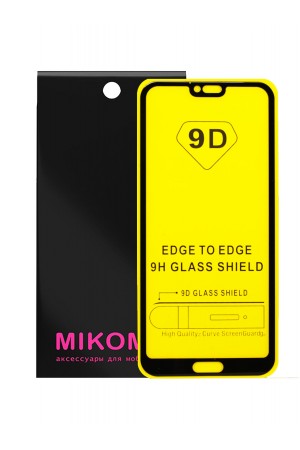 Защитное стекло 9D Mikomo для Honor 10, черная рамка, полный клей