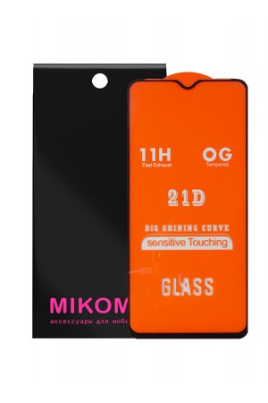 Защитное стекло 21D Mikomo для OnePlus 7T, черная рамка, полный клей
