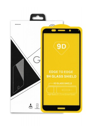 Защитное стекло 9D Glass Pro для Honor 9S, черная рамка, полный клей