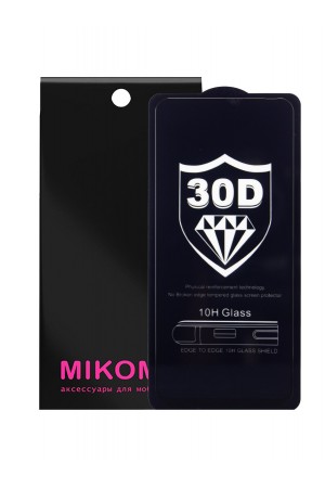 Защитное стекло 30D Mikomo для Honor V30 Pro, черная рамка, полный клей